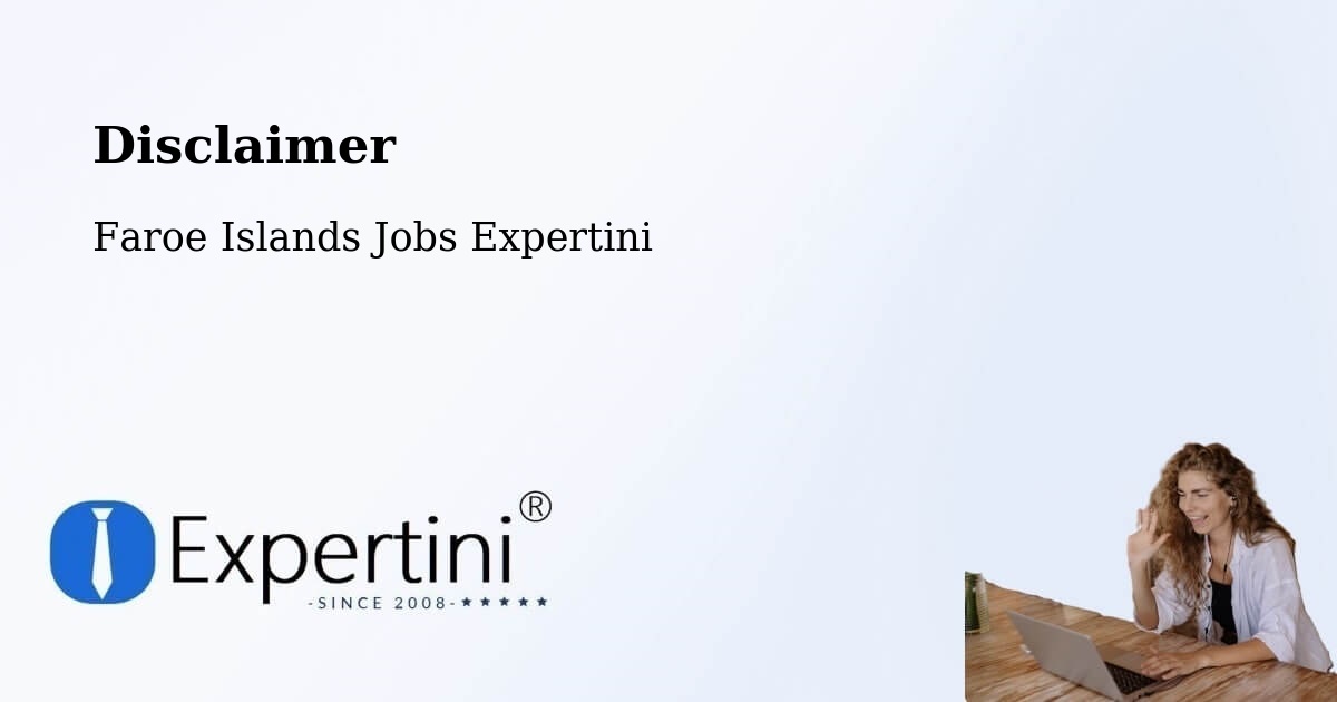 Disclaimer – Sumba - Faroe Islands Jobs Expertini